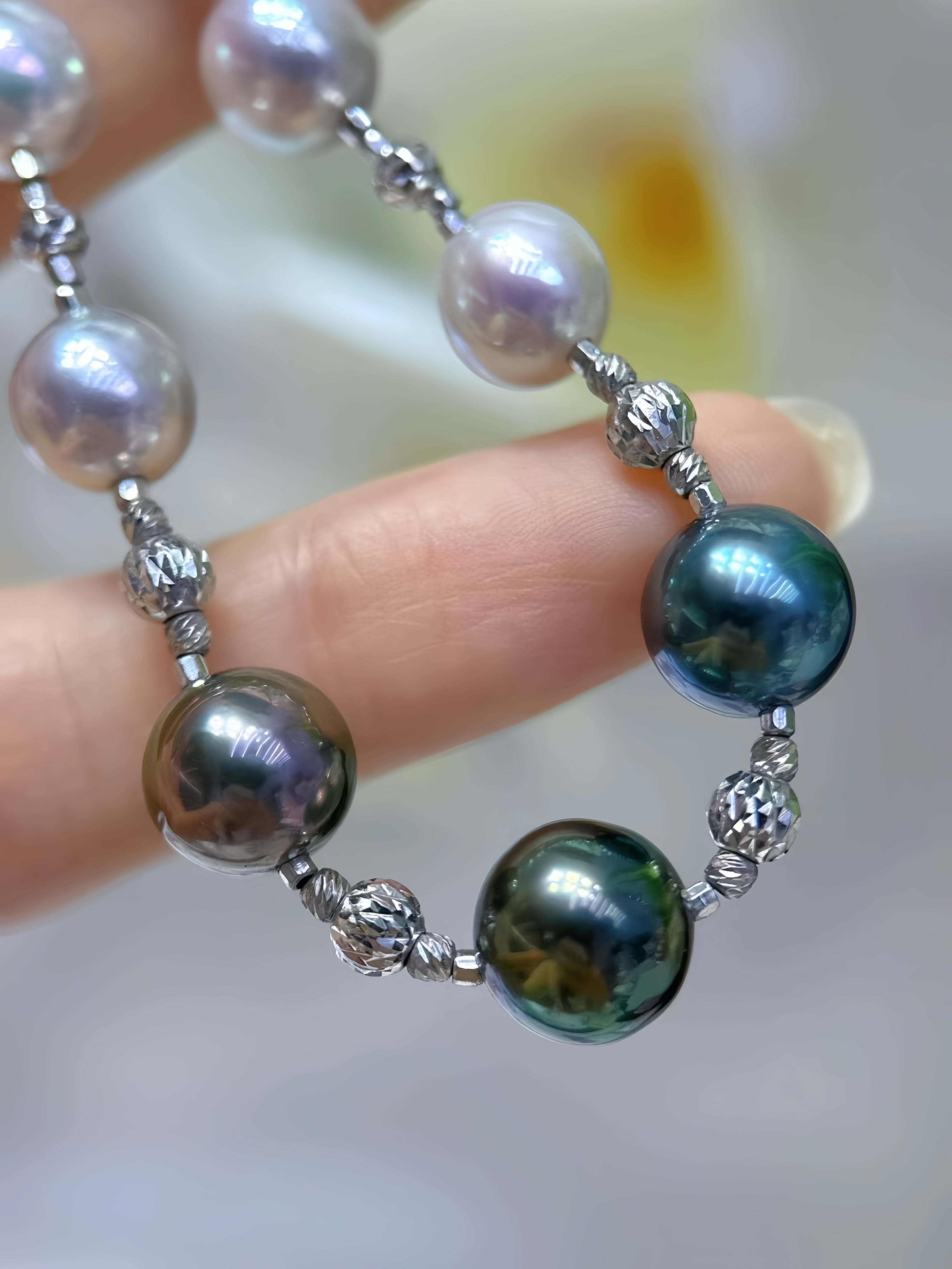 7mm&10mm Tahitian/Madama Pearl Bracelet B.01